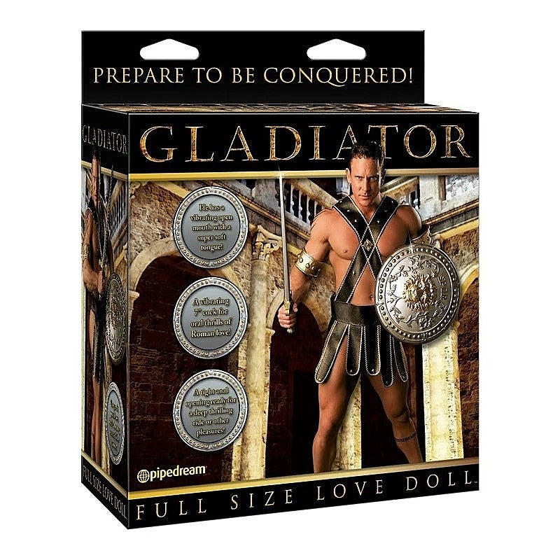 Gladiator Inflatable Love Doll With Dong - Masturbators and Strokers