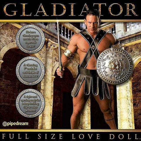 Gladiator Inflatable Love Doll With Dong - Masturbators and Strokers