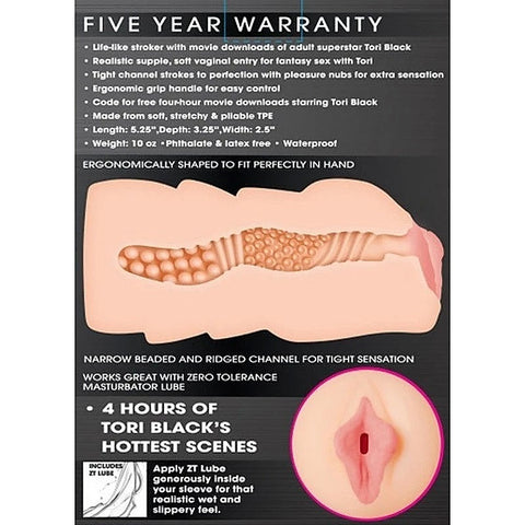 Tori Black Realistic Vagina Stroker by Evolved - Masturbators and Strokers