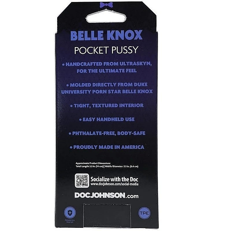 Belle Knox UR3 Fresh Meat Male Stroker by Doc Johnson - Masturbators and Strokers