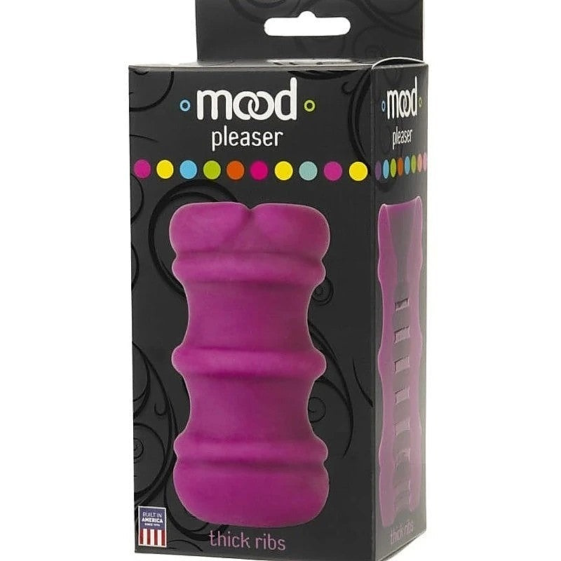Mood Pleaser Thick Ribs Men's Masturbator by Doc Johnson - Masturbators and Strokers