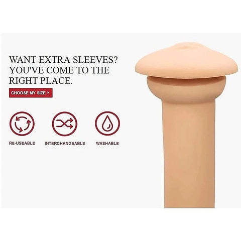 Premium Autoblow 2 Oral Sleeves by AutoBlow - Masturbators and Strokers