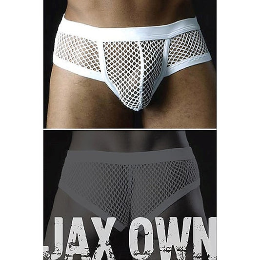 Mesh Mens Boxers White 2XL by Ella Bidoe - Jocks and G-Strings