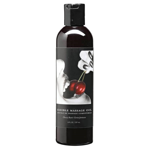 Earthly Body Edible Spa Quality Flavoured Massage Oil 237ml Premium Formula - Massage Oils and Lubricants