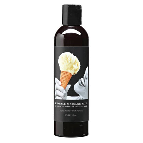 Earthly Body Edible Spa Quality Flavoured Massage Oil 237ml Premium Formula - Massage Oils and Lubricants