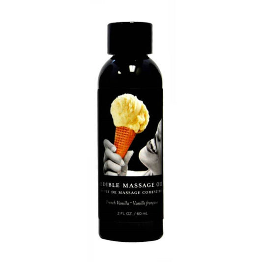 Earthly Body Edible Natural Flavoured Massage Oil 59 ml Hemp Seed Formula - - Massage Oils and Lubricants