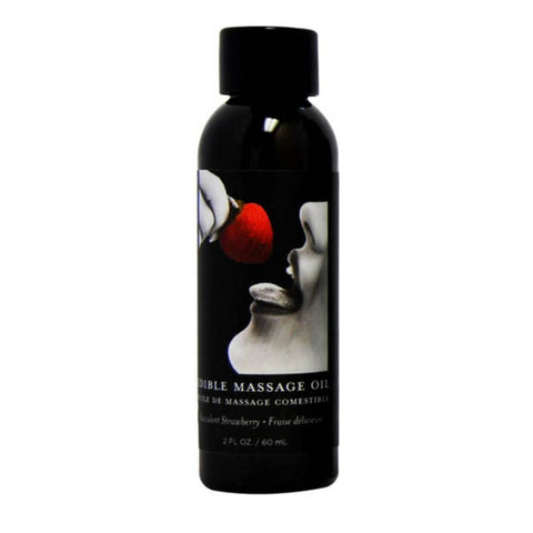 Earthly Body Edible Natural Flavoured Massage Oil 59 ml Hemp Seed Formula - Massage Oils and Lubricants
