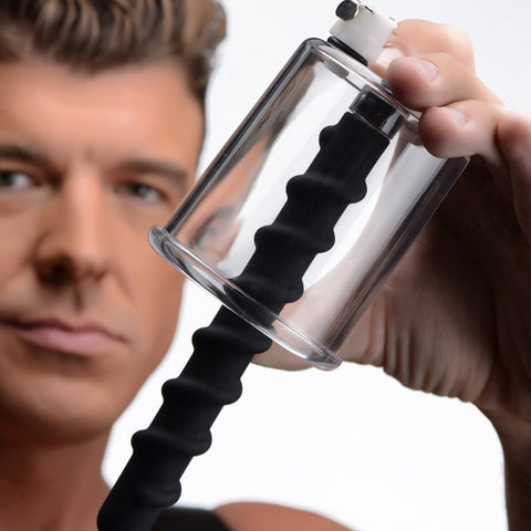 BDStyle Rosebud Driller Cylinder with Silicone Swirl Anal Plug - Anal Beads and Balls