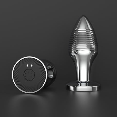 BDStyle Rechargeable Remote Vibrating Steel Butt Plug - Butt Plugs