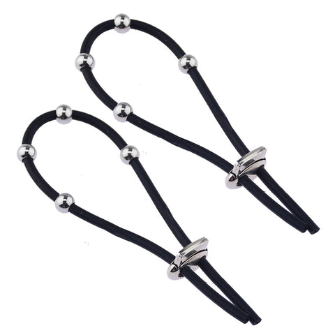 BDStyle Cock Ball and Frenulum Electrostimulator Ties Gold Silver Options - Electro Sex