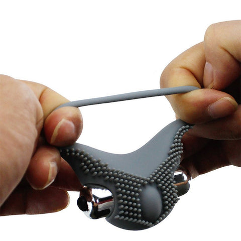 BDStyle Silicone Stimulation Cock Ring Waterproof Vibrating Design - Ball and Cock Toys