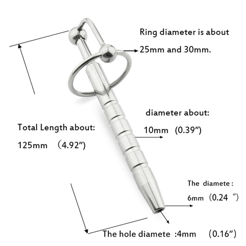 BDStyle Star Trust Penis Plug With Glans Ring Tapered Urethral Stimulation - - Penis Plugs