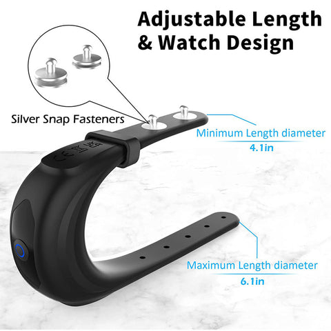 BDStyle Wrist Watch Adjustable Size Vibrating Cock Ring - Vibrating Cock Rings