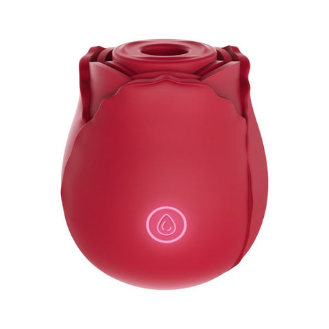 BDStyle Rose Suction Vibrator Dual Action Clitoral Stimulation - Clit Ticklers and Pulsators