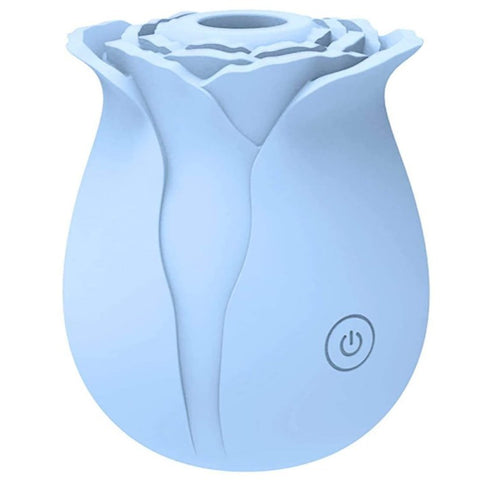 BDStyle Rose Suction Vibrator Dual Action Clitoral Stimulation - Clit Ticklers and Pulsators