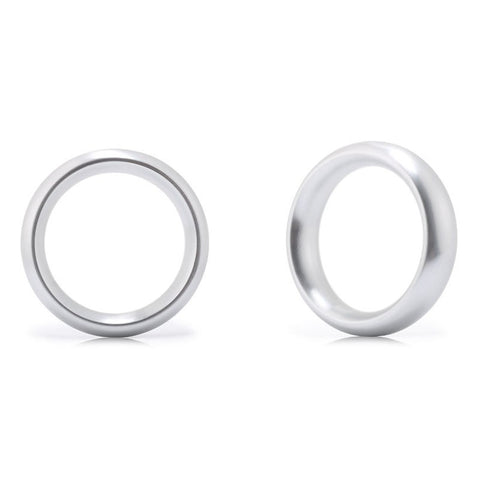 BDStyle Aluminum Round Sex Delay Cock Ring Small Erection Enhancement - Steel Cock Rings
