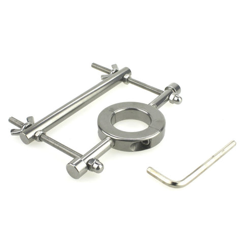 BDStyle Ball Stretcher & Crusher Metal Adjustable Wingnut Control - Steel Sex Toys