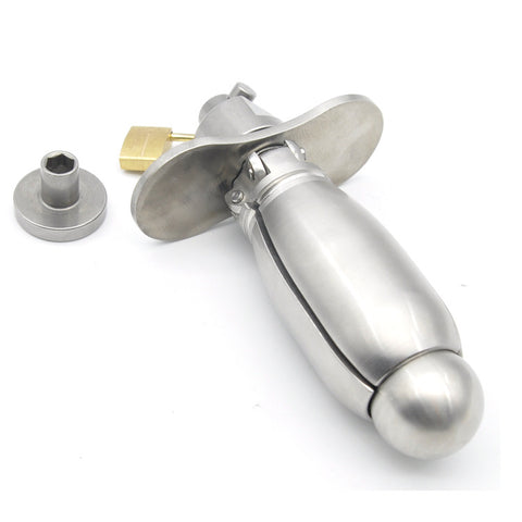 BDStyle Deluxe Locking Chastity Anal Plug - Butt Plugs