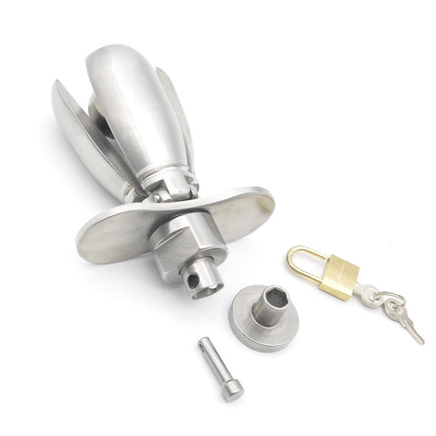 BDStyle Deluxe Locking Chastity Anal Plug - Butt Plugs