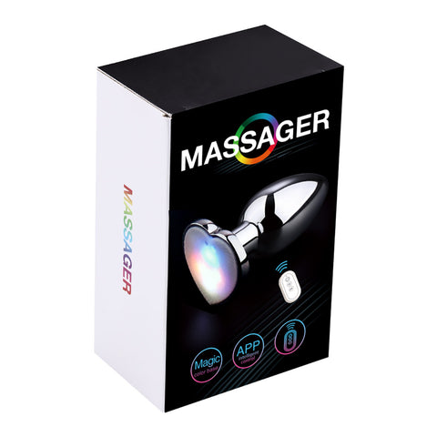 BDStyle App Controlled Light Up Rainbow LED Anal Plug - Butt Plugs