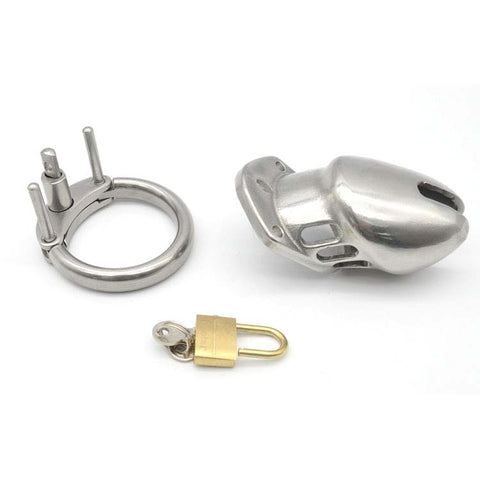 BDStyle Cobra Male Cock Cage with Secure Locking Mechanism - Male Chastity