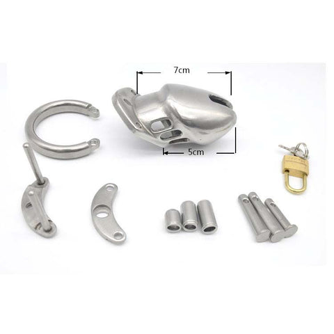 BDStyle Cobra Male Cock Cage with Secure Locking Mechanism - Male Chastity