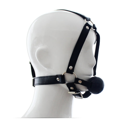 BDStyle Bondage Ball Gag Head Harness - Bondage Gags and Bits