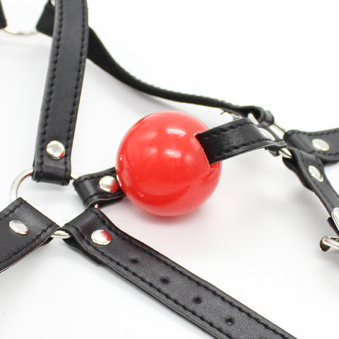 BDStyle Bondage Ball Gag Head Harness - Bondage Gags and Bits