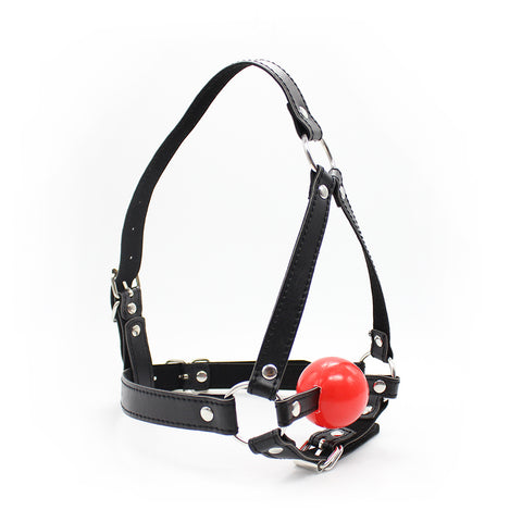 BDStyle Bondage Ball Gag Head Harness - Bondage Gags and Bits