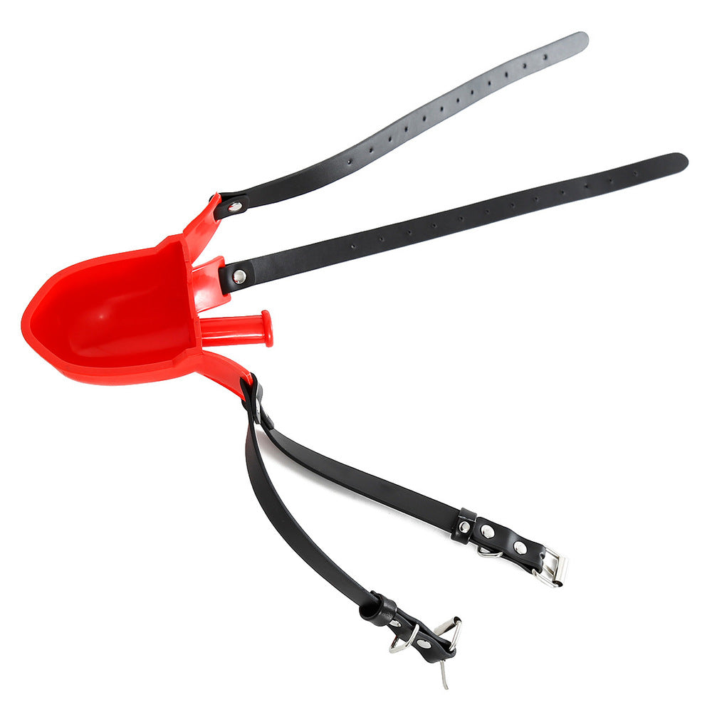 BDStyle Cup Uro Pissotiere BDSM Play Mouth Gag - Bondage Gags and Bits