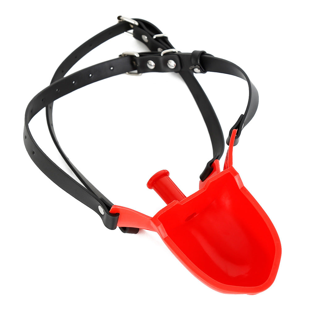 BDStyle Cup Uro Pissotiere BDSM Play Mouth Gag - Bondage Gags and Bits