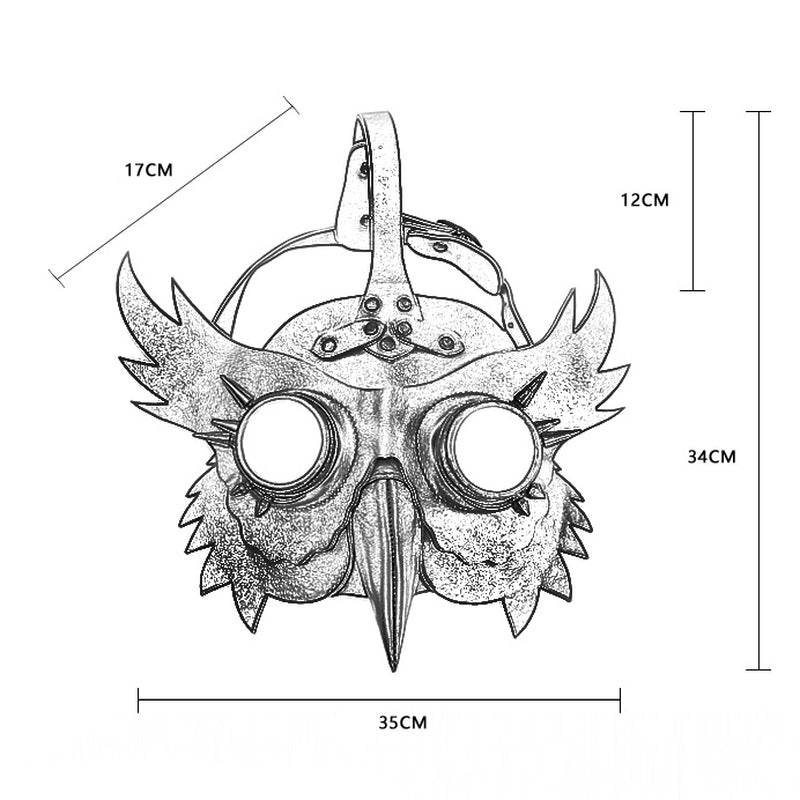 BDStyle Bird Beak Gothic Halloween Costume Mask - Masks And Blindfolds