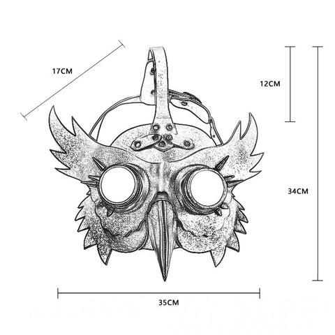 BDStyle Bird Beak Gothic Halloween Costume Mask - Masks And Blindfolds