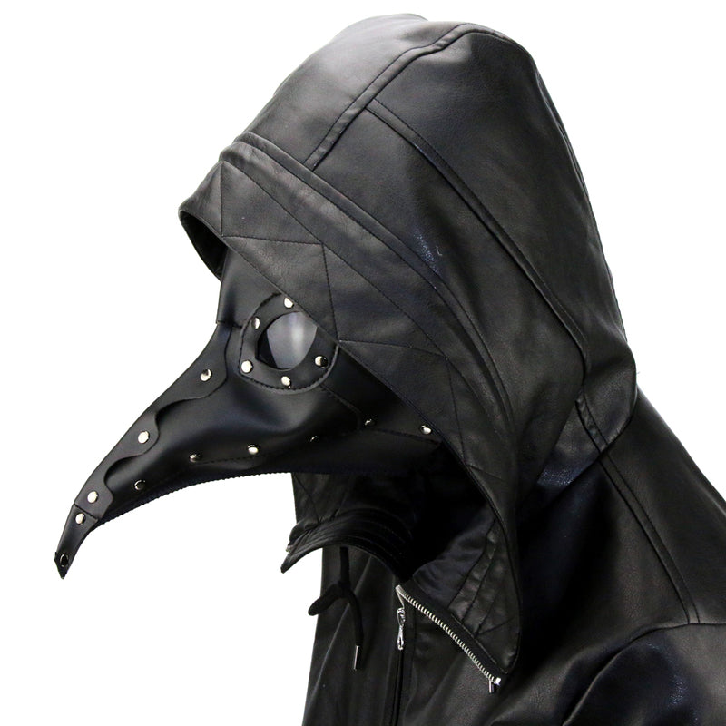 BDStyle Black Plague Doctor Gothic Long Beak Mask - Masks And Blindfolds