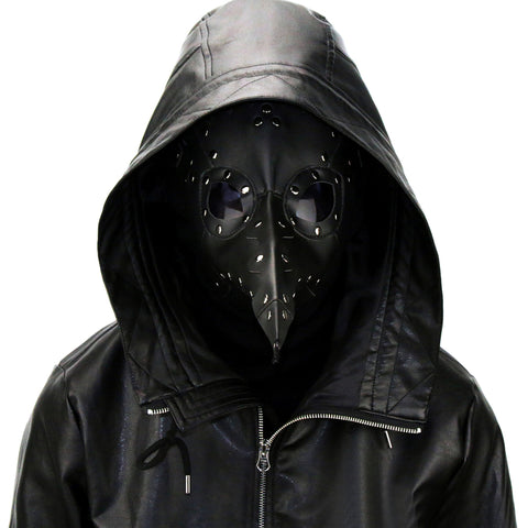 BDStyle Black Plague Doctor Gothic Long Beak Mask - Masks And Blindfolds