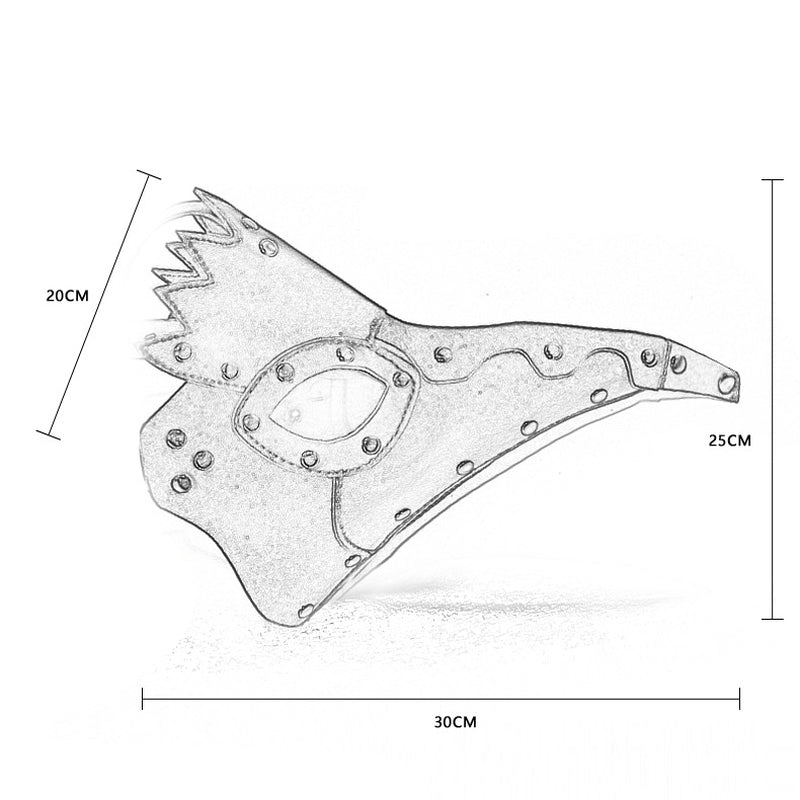 BDStyle Black Plague Doctor Gothic Long Beak Mask - Masks And Blindfolds