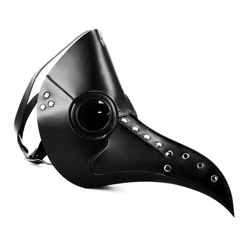 BDStyle Black Steampunk Long Nose Bird Beak Mask - Masks And Blindfolds