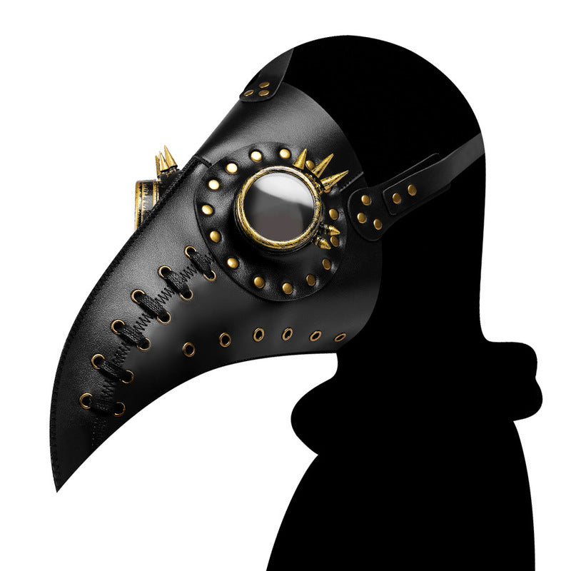 BDStyle Steampunk Stitch Rivet Gothic Beak Mask - Masks And Blindfolds