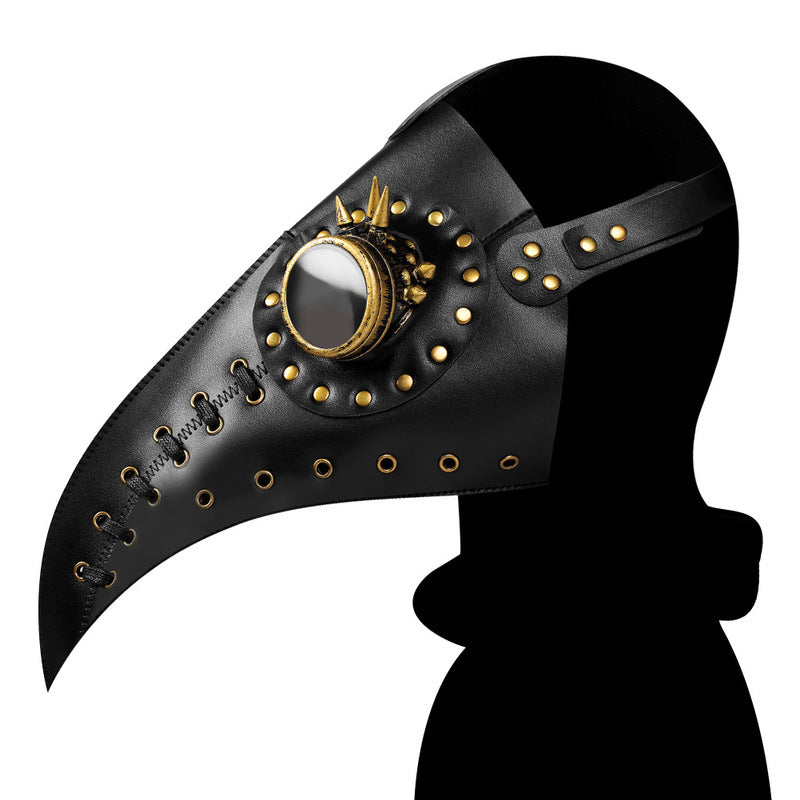 BDStyle Steampunk Stitch Rivet Gothic Beak Mask - Masks And Blindfolds