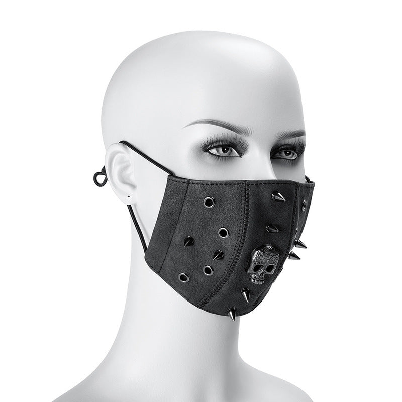 BDStyle Steampunk Skull Rivet Adjustable Mask - Masks And Blindfolds