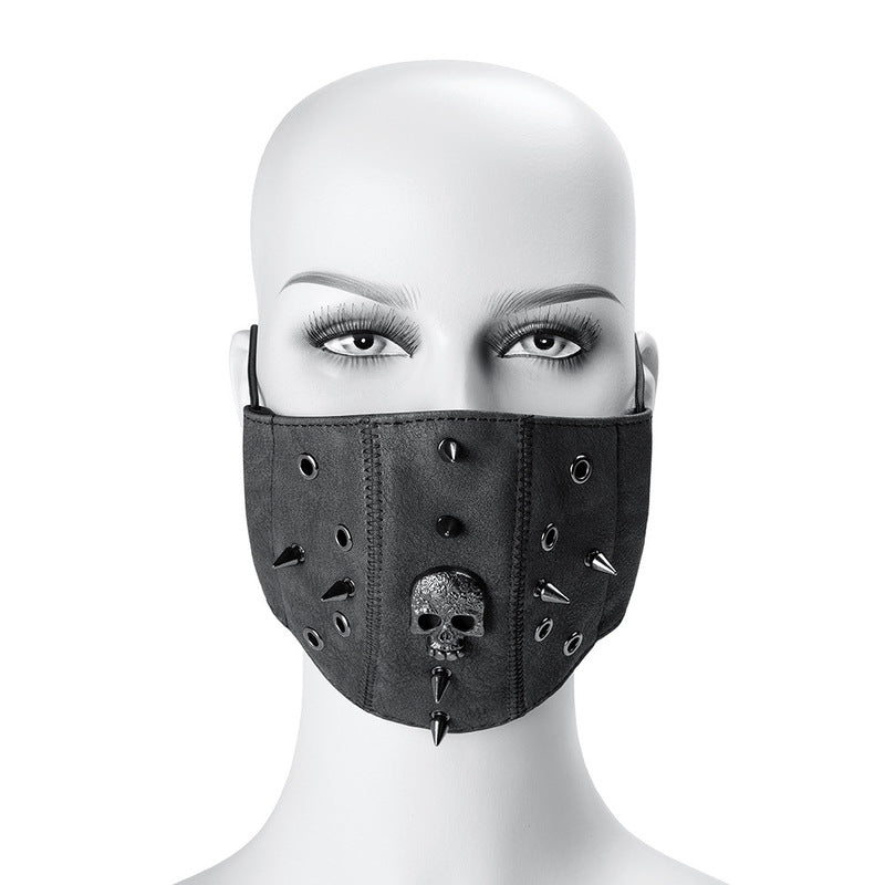 BDStyle Steampunk Skull Rivet Adjustable Mask - Masks And Blindfolds