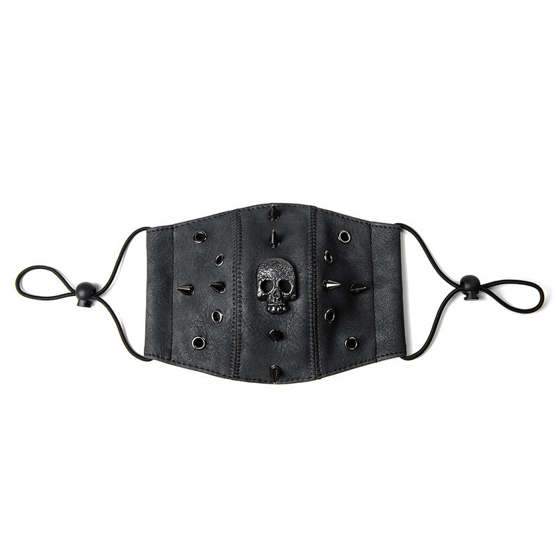 BDStyle Steampunk Skull Rivet Adjustable Mask - Masks And Blindfolds