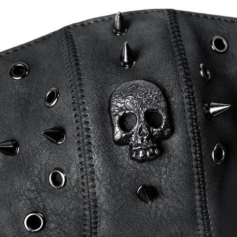 BDStyle Steampunk Skull Rivet Adjustable Mask - Masks And Blindfolds