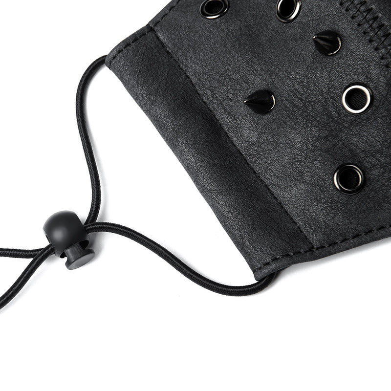 BDStyle Steampunk Skull Rivet Adjustable Mask - Masks And Blindfolds