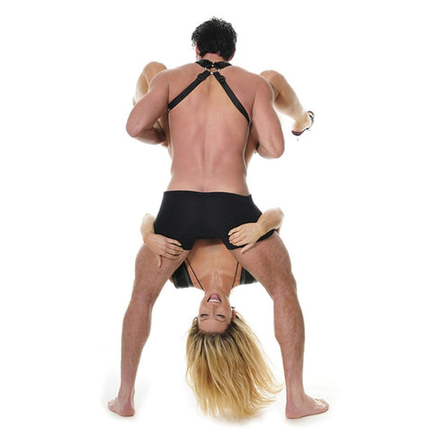 BDStyle Sex Harness with Over the Shoulder Straps for Position Control - Cuffs and Restraints