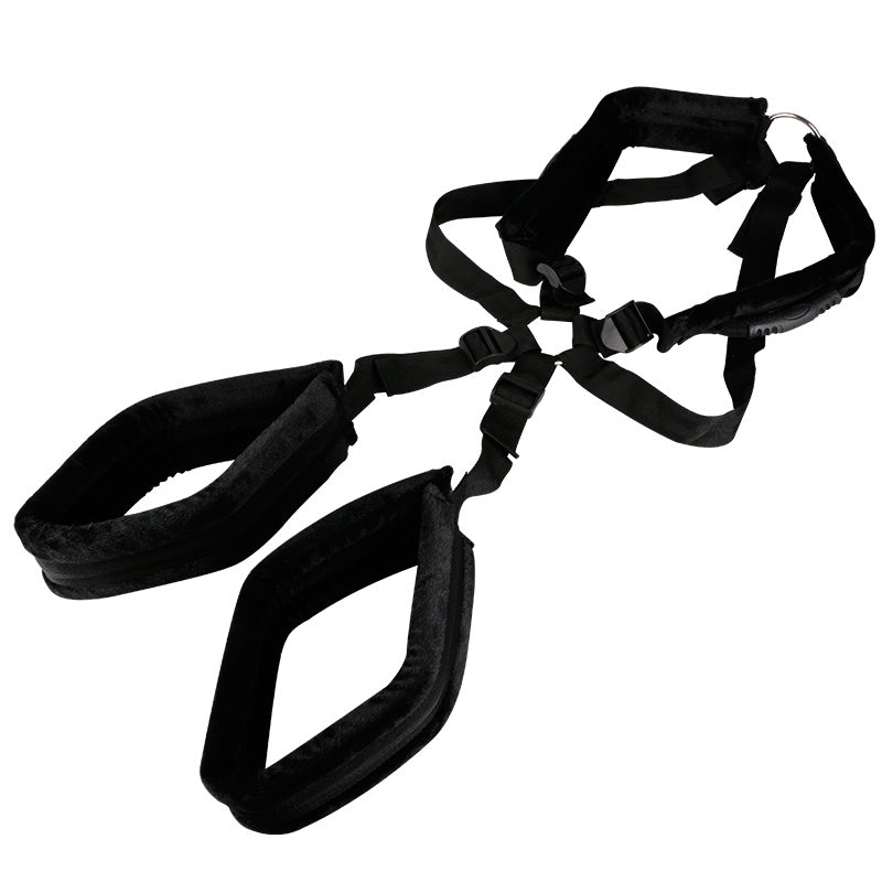 BDStyle Sex Harness with Over the Shoulder Straps for Position Control - - Cuffs and Restraints