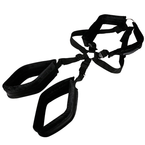 BDStyle Sex Harness with Over the Shoulder Straps for Position Control - Cuffs and Restraints
