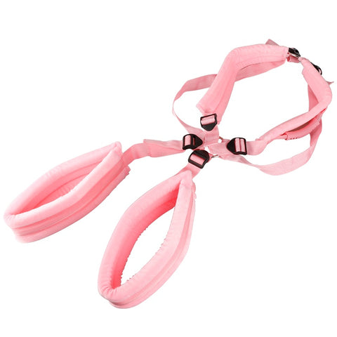 BDStyle Sex Harness with Over the Shoulder Straps for Position Control - Cuffs and Restraints