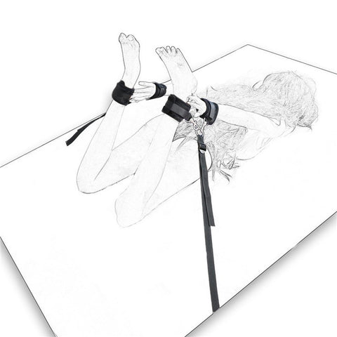 BDStyle Bed Restraint Kit Under Mattress Bondage System - Cuffs and Restraints