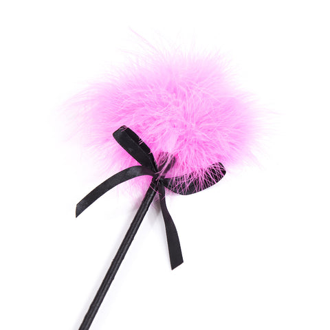 BDStyle Pink Feather Tickler with Satin Ribbon - Ticklers